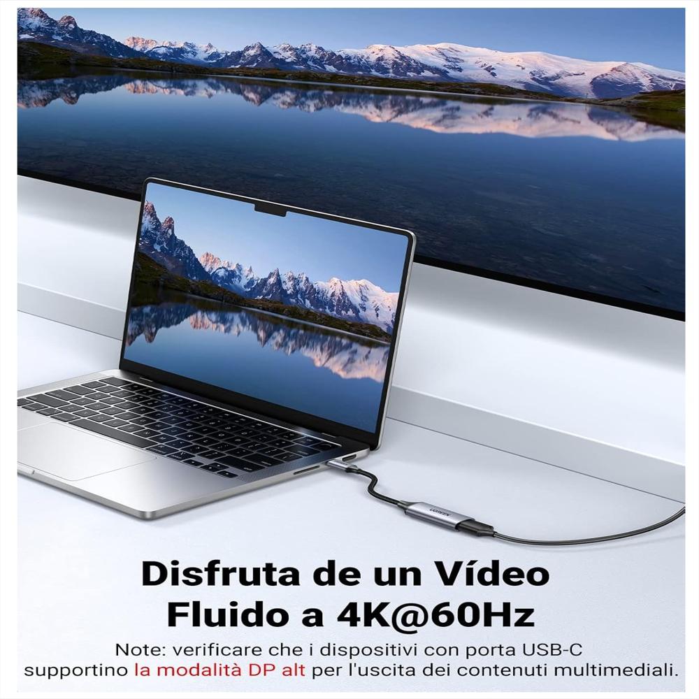 Cable Adaptador Usb Tipo C A Hdmi 4K@60Hz Thunderbolt 4 / 3 img #3