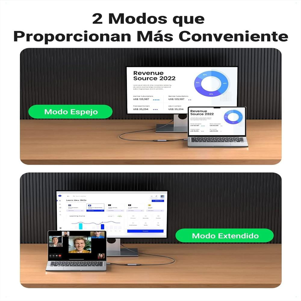 Cable Adaptador Usb Tipo C A Hdmi 4K@60Hz Thunderbolt 4 / 3 img #5