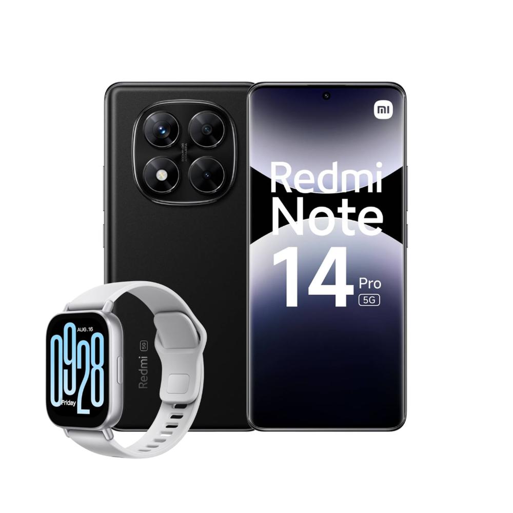 Celular Xiaomi Redmi Note 14 Pro 5G 256Gb Ram 8Gb Negro Ocaso + Reloj 5 Active