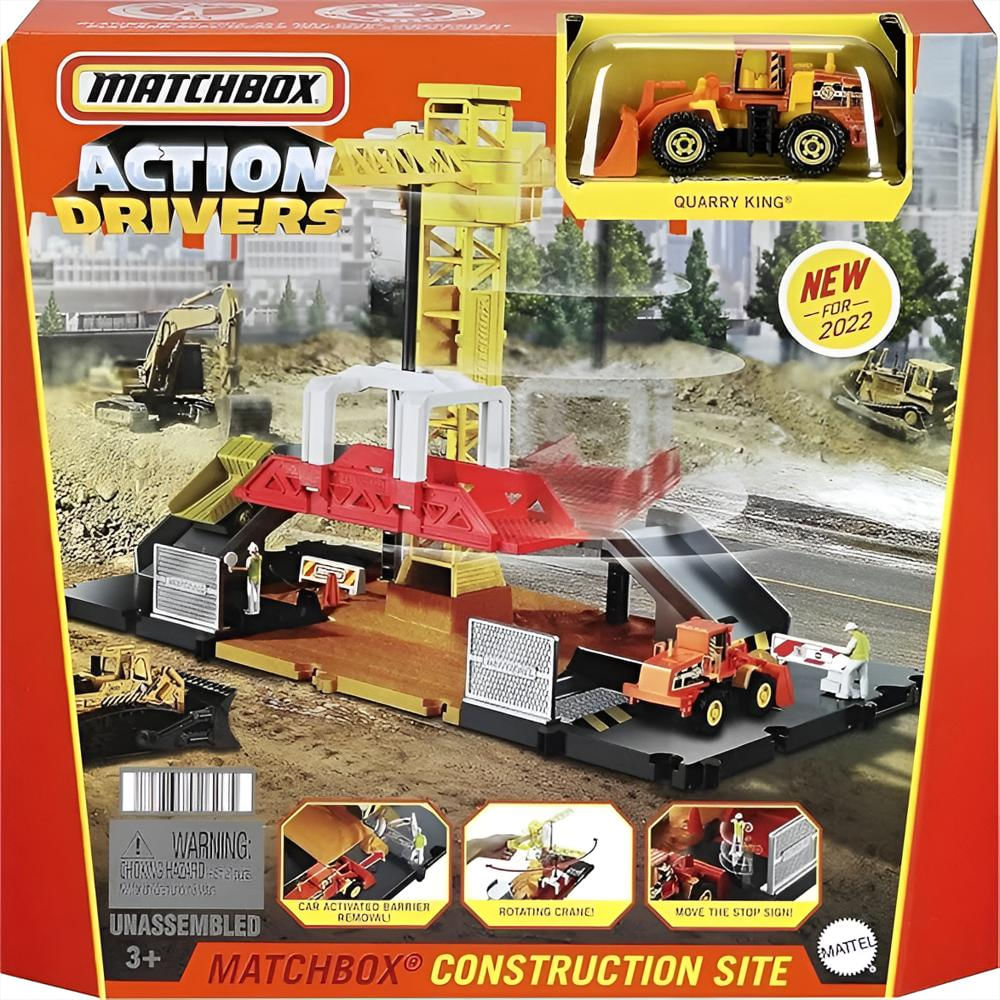 Set Pista Matchbox Action Drivers Coleccion Vehículos De Mattel Construction Site img #1
