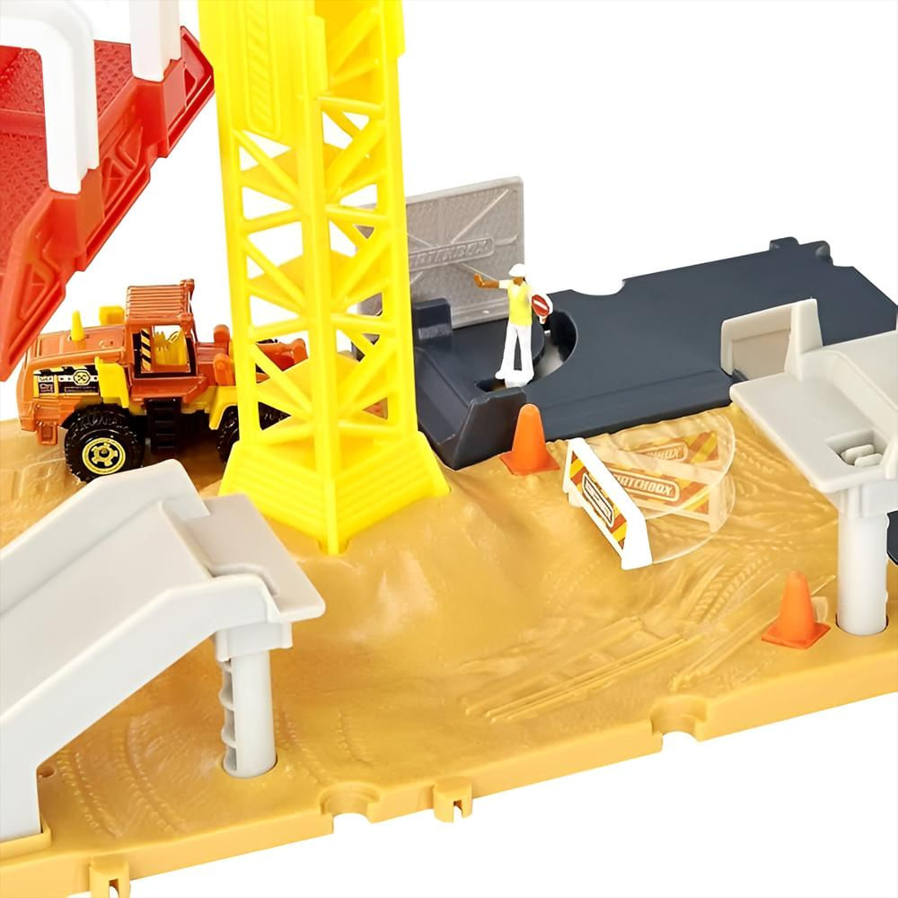 Set Pista Matchbox Action Drivers Coleccion Vehículos De Mattel Construction Site img #3