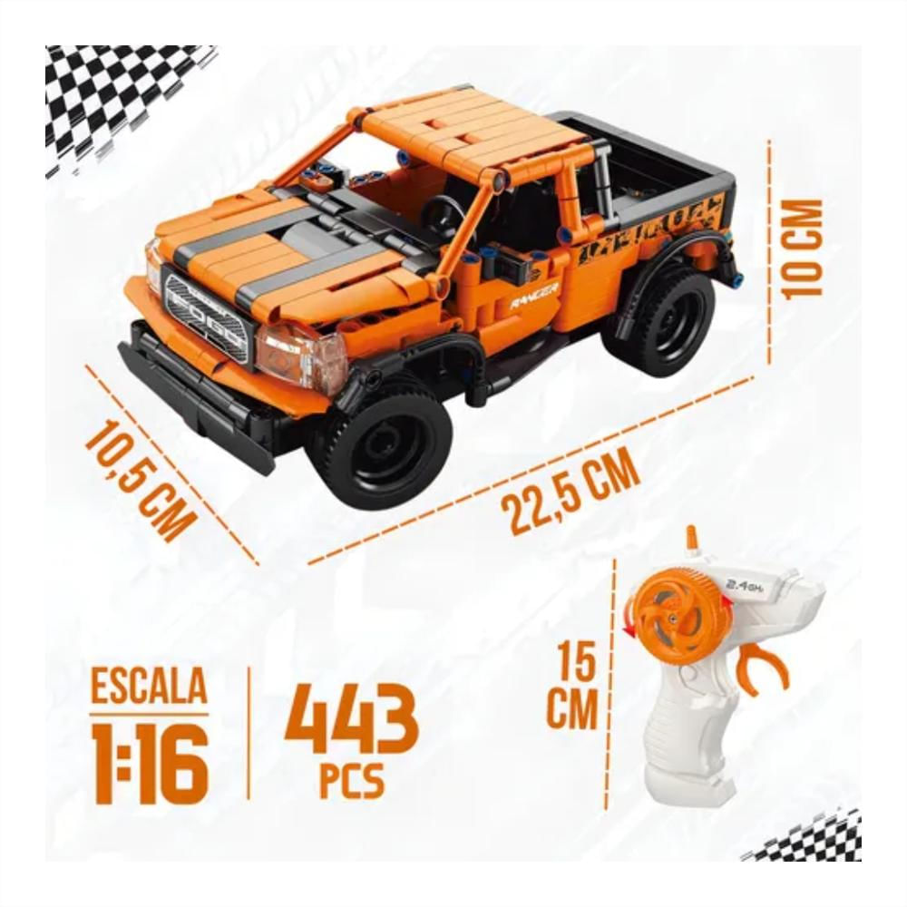 Carrito De Montaje Para Coche Con Control Remoto Recargable, 443 Pcs img #2