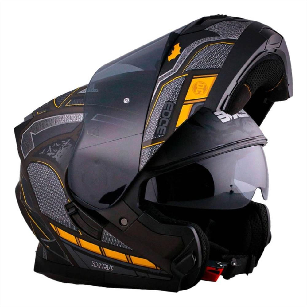 Casco Dc Abatible Cheko Batman Certificado Dot Ece M img #1
