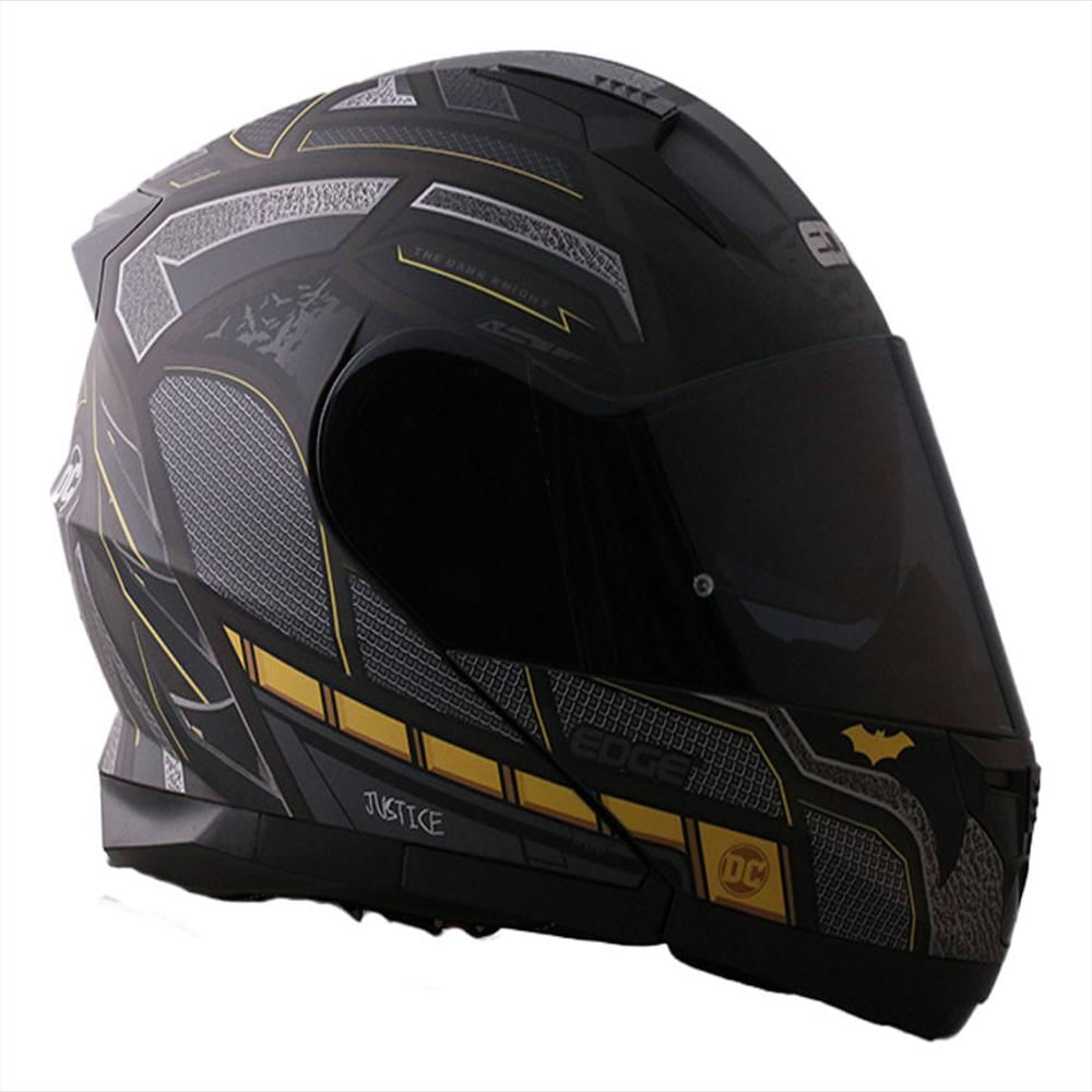 Casco Dc Abatible Cheko Batman Certificado Dot Ece M img #4