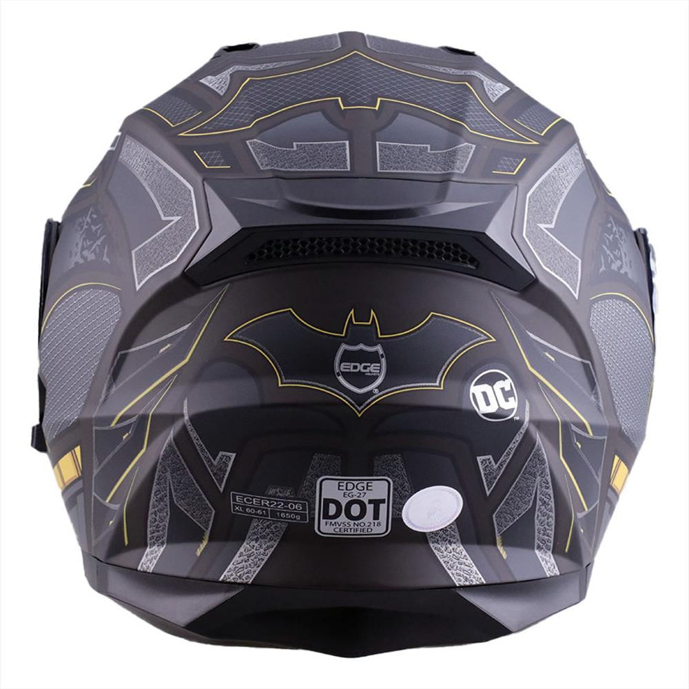 Casco Dc Abatible Cheko Batman Certificado Dot Ece M img #5