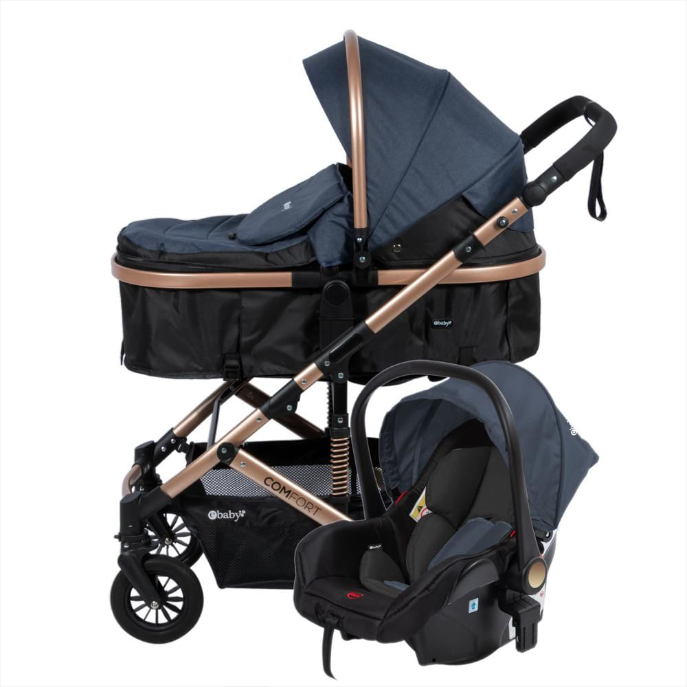 Coche Cuna Moisés Comfort + Portabebé Eb147p 1 Azul img #1