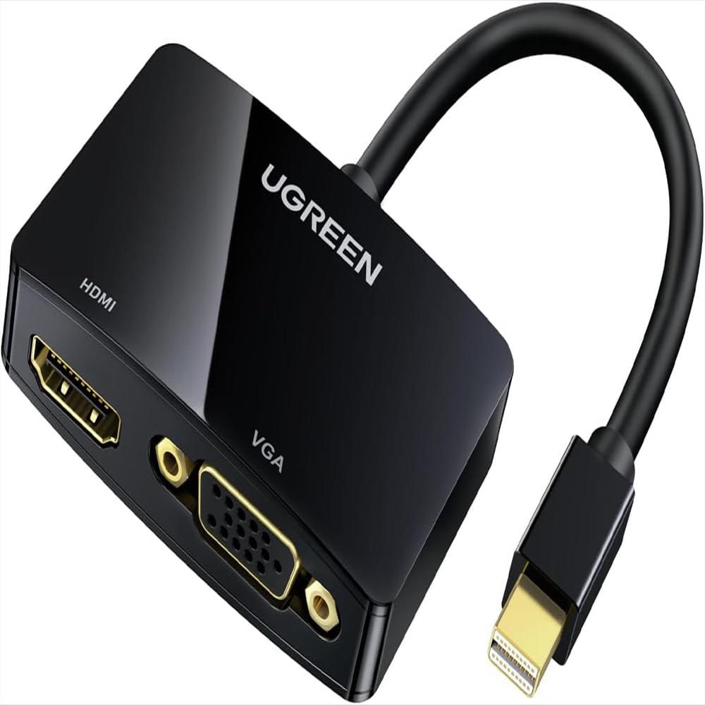 Adaptador Mini Displayport Thunderbolt 4K A Hdmi Vga 2 En 1 img #1