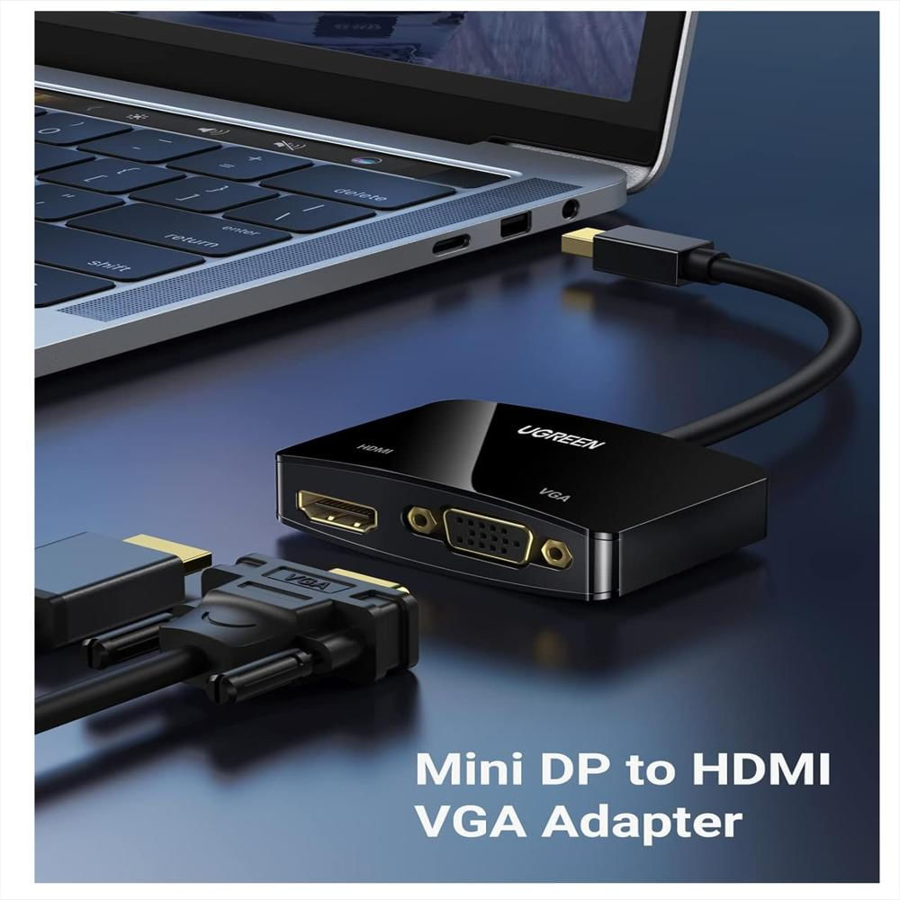 Adaptador Mini Displayport Thunderbolt 4K A Hdmi Vga 2 En 1 img #5