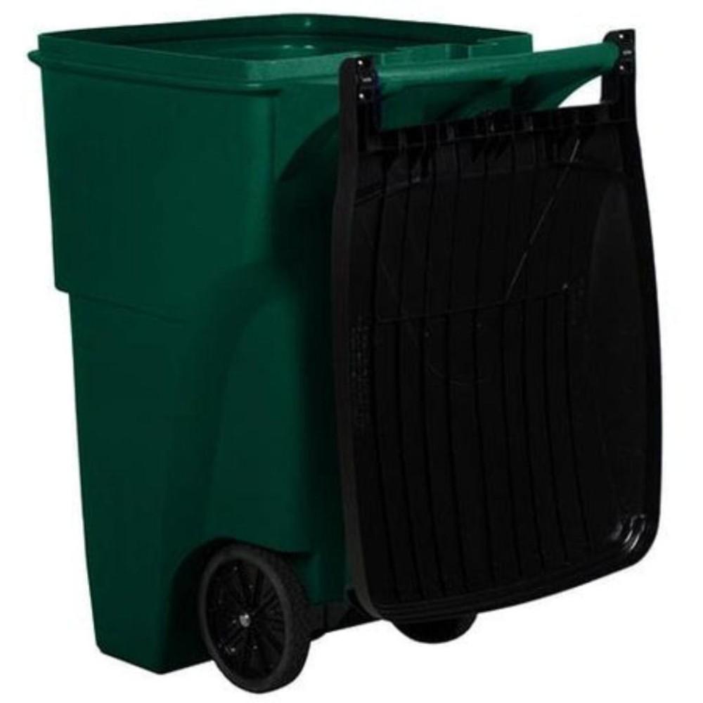 Contenedor Rubbermaid Brute Con Ruedas 360 Litros Verde img #2