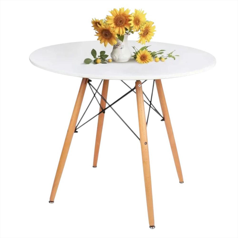 Comerdor Redondo Cy02 + 4 Sillas Color Blanco img #2