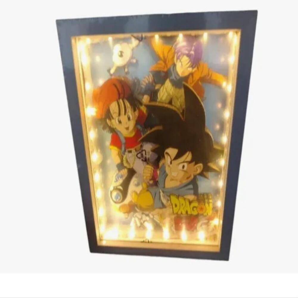 Lampara Cuadro 3D Dragon Ball Gt img #4