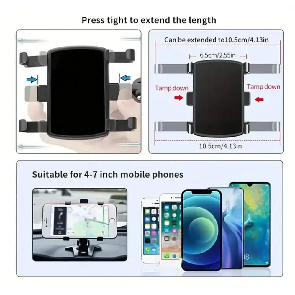 Soporte Celular Carro Ajustable Y Seguro Universa img #4