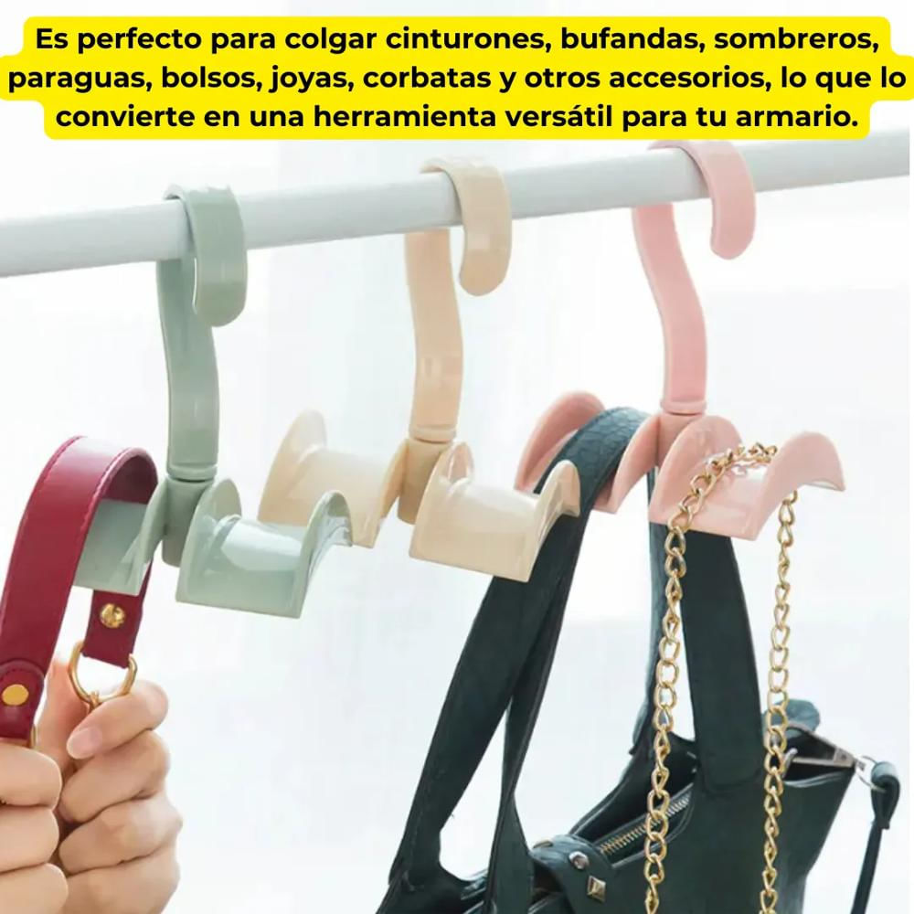 Gancho Organizador De Bolsos Closet Pack X4 img #4