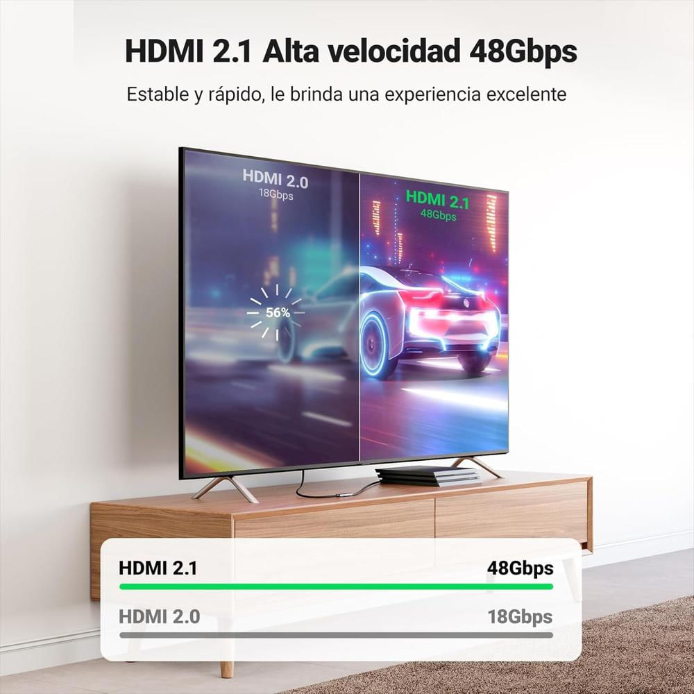 Adaptador Cables Hdmi 2.1 8K 60Hz 48 Gbps Hembra Earc 3D Hdr img #2