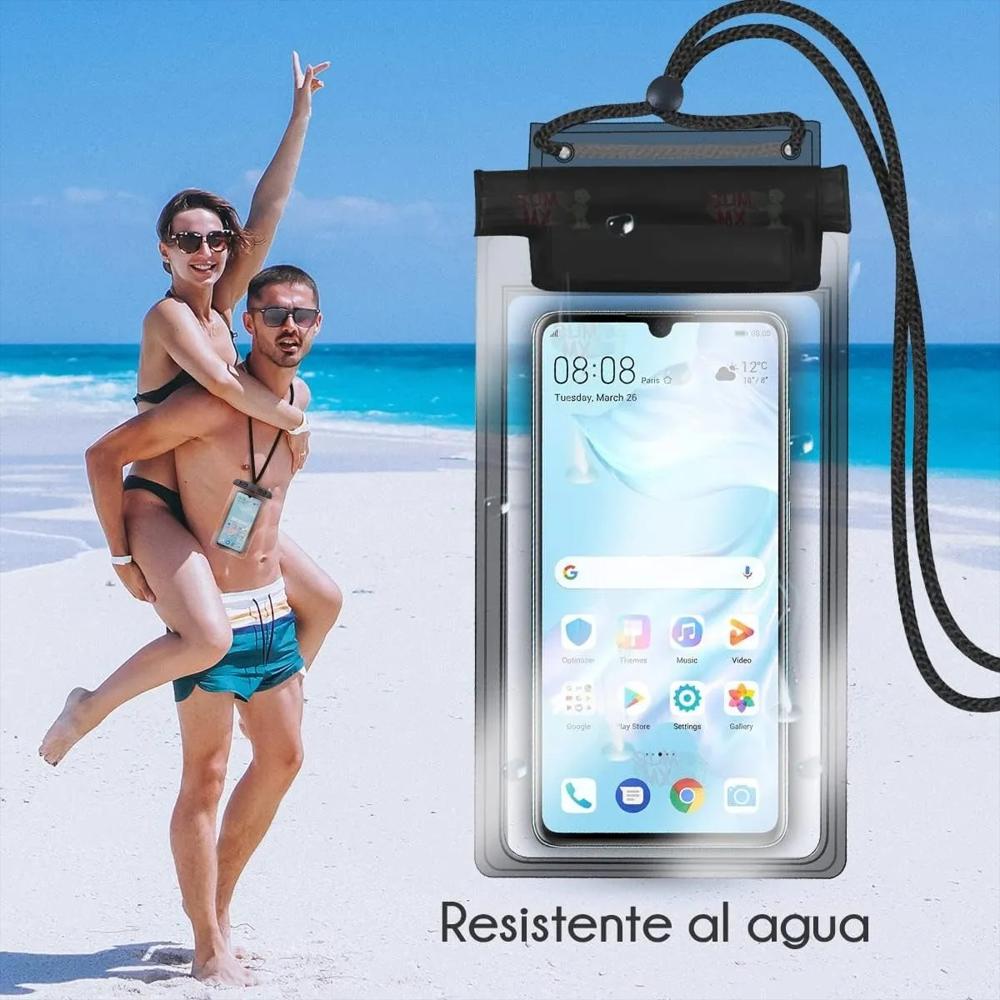 Forro Bolsa Estuche Sumergible Impermeable Celular Universal img #2