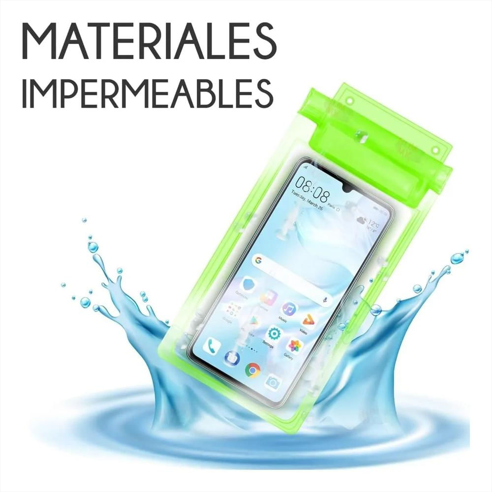 Forro Bolsa Estuche Sumergible Impermeable Celular Universal img #3