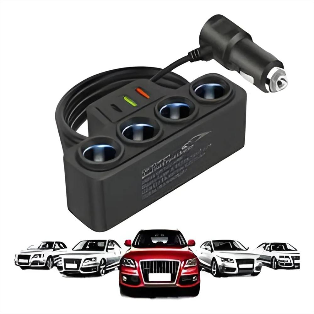 Cargador Puertos Usb C Cigarrera Carro img #2