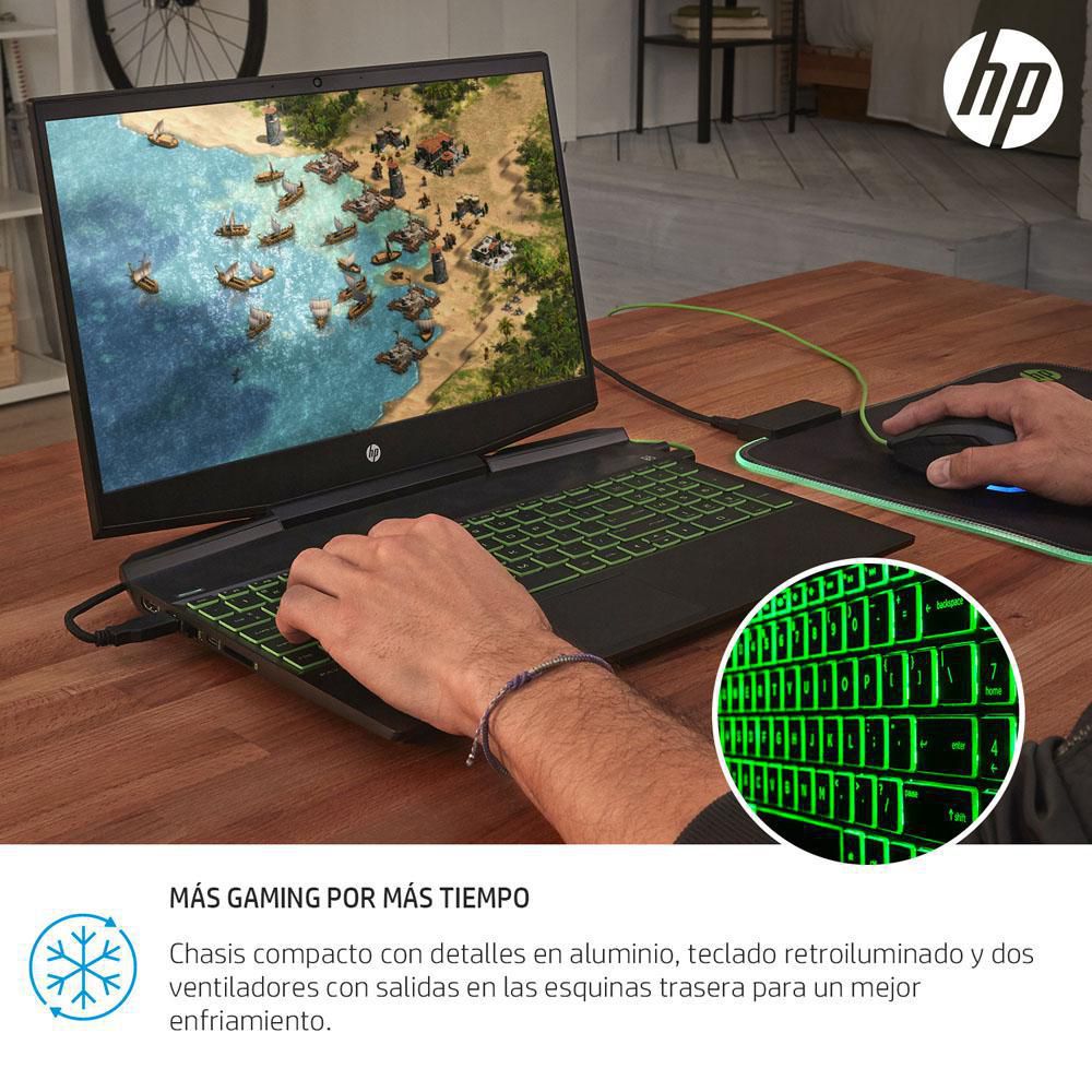 Computador Portátil HP Pavilion Gaming Intel Core i5 10300H  RAM 8 GB 512 GB SSD 15dk1043la img #5
