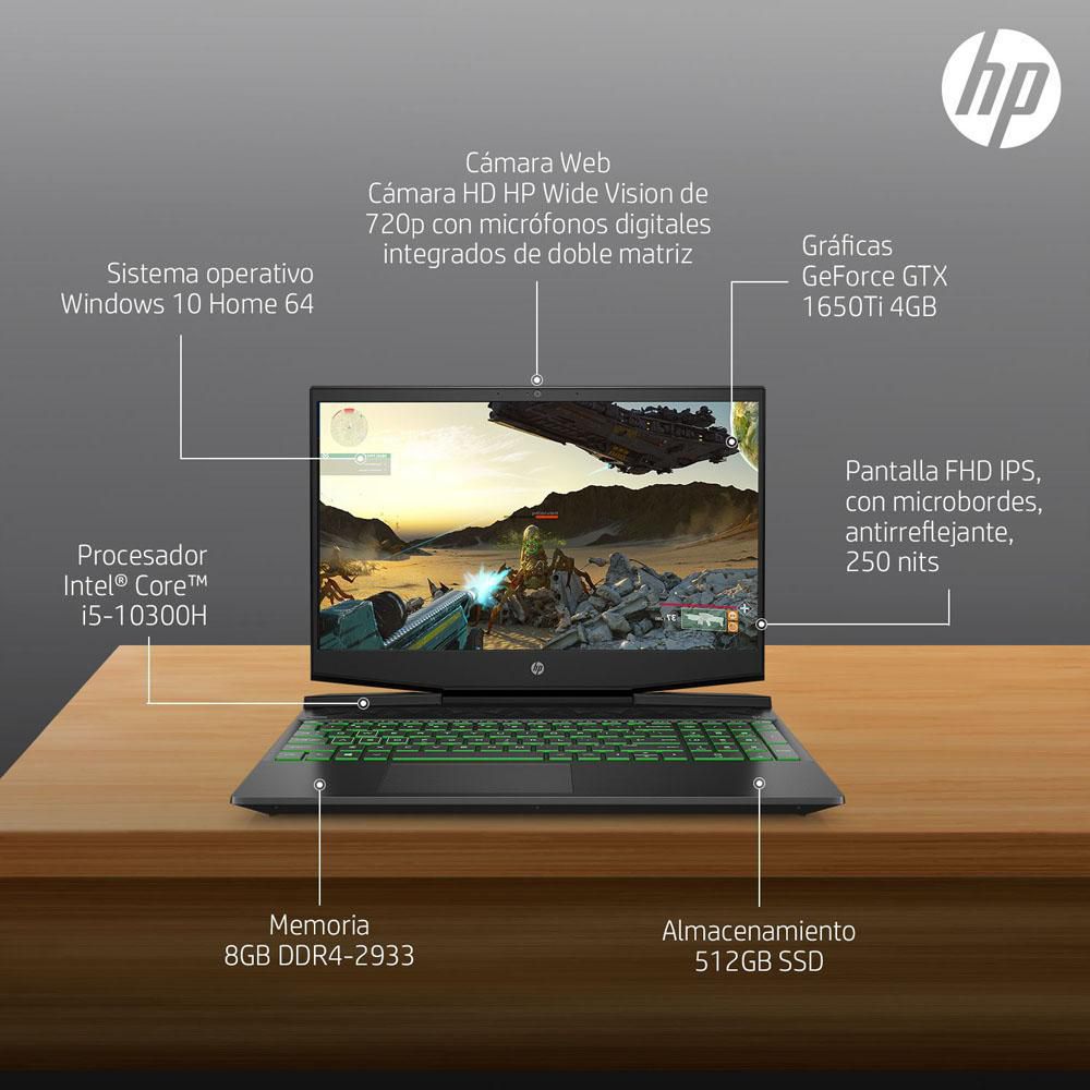 Computador Portátil HP Pavilion Gaming Intel Core i5 10300H  RAM 8 GB 512 GB SSD 15dk1043la img #6