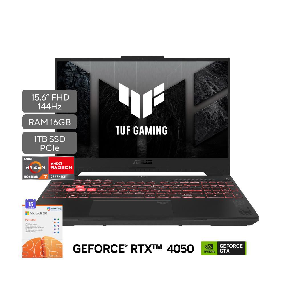 Portatil Gaming ASUS TUF AMD Ryzen 7 7435HS RAM 16 GB 1 TB SSD FA507NURLP025W img #2
