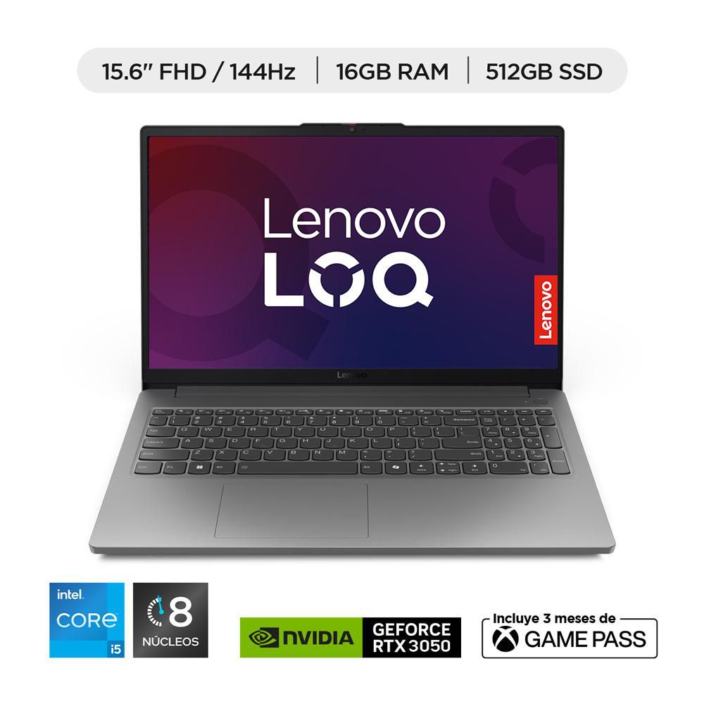 Portatil Gaming LENOVO LOQ Intel Core i5 12450HX RAM 16 GB 512 GB SSD img #2