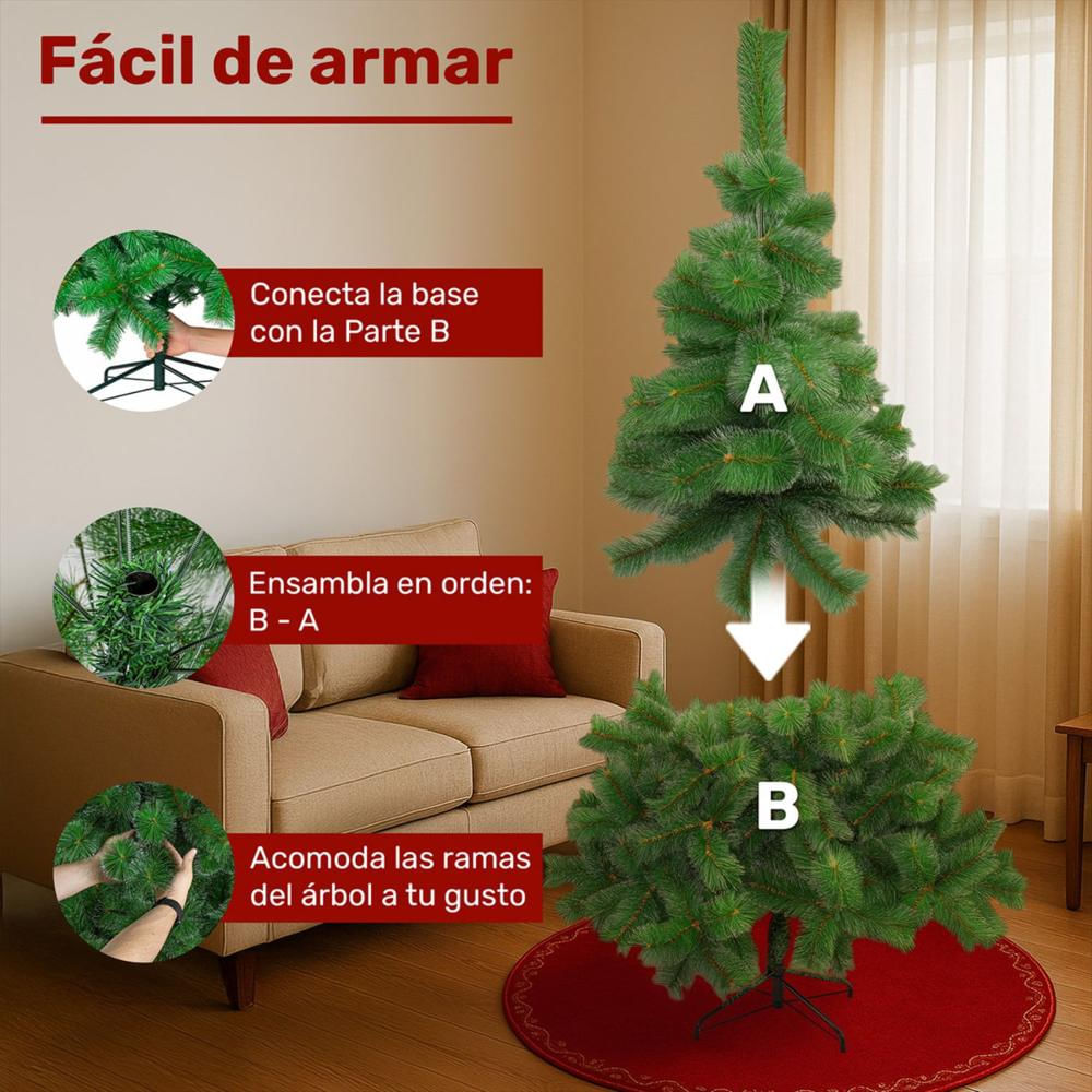 Arbol De Navidad Punta Aguja Escoces 1.90M Color Verde img #3