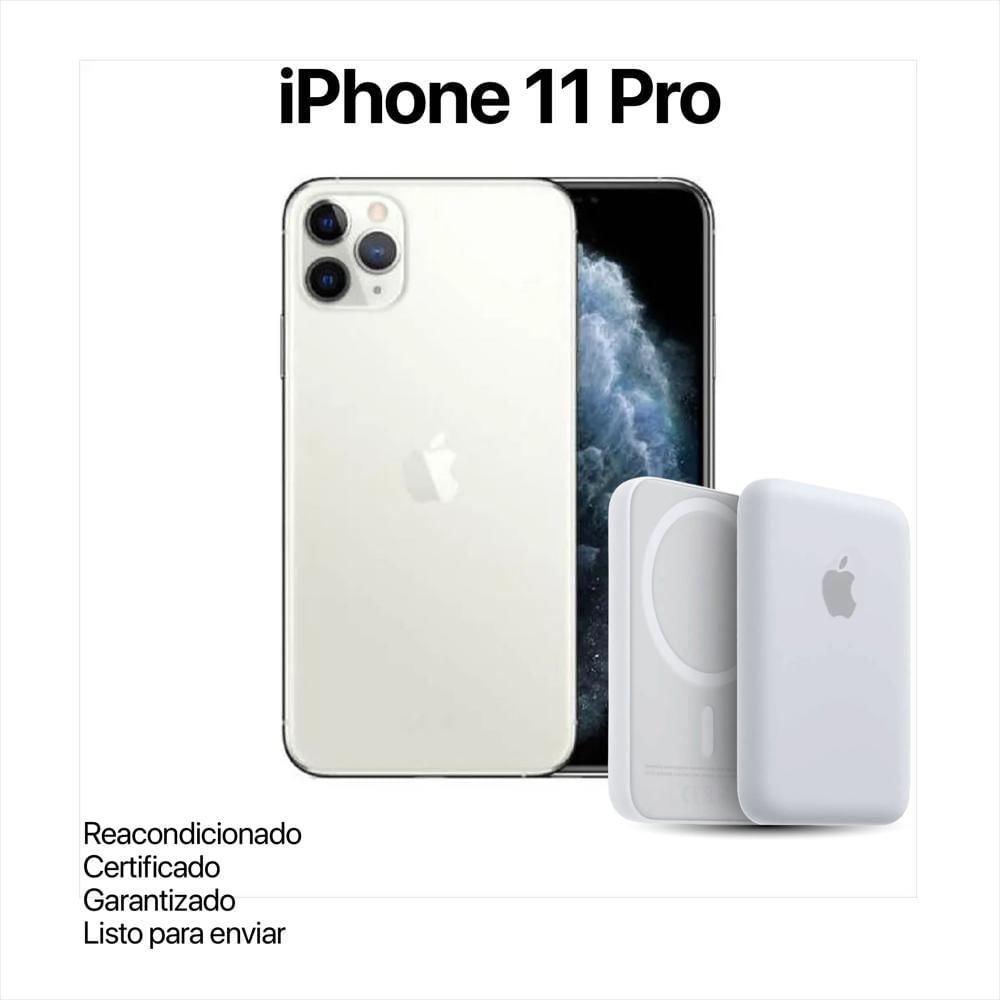 Iphone 11 Pro 256Gb Plata Reacondicionado + Power Bank