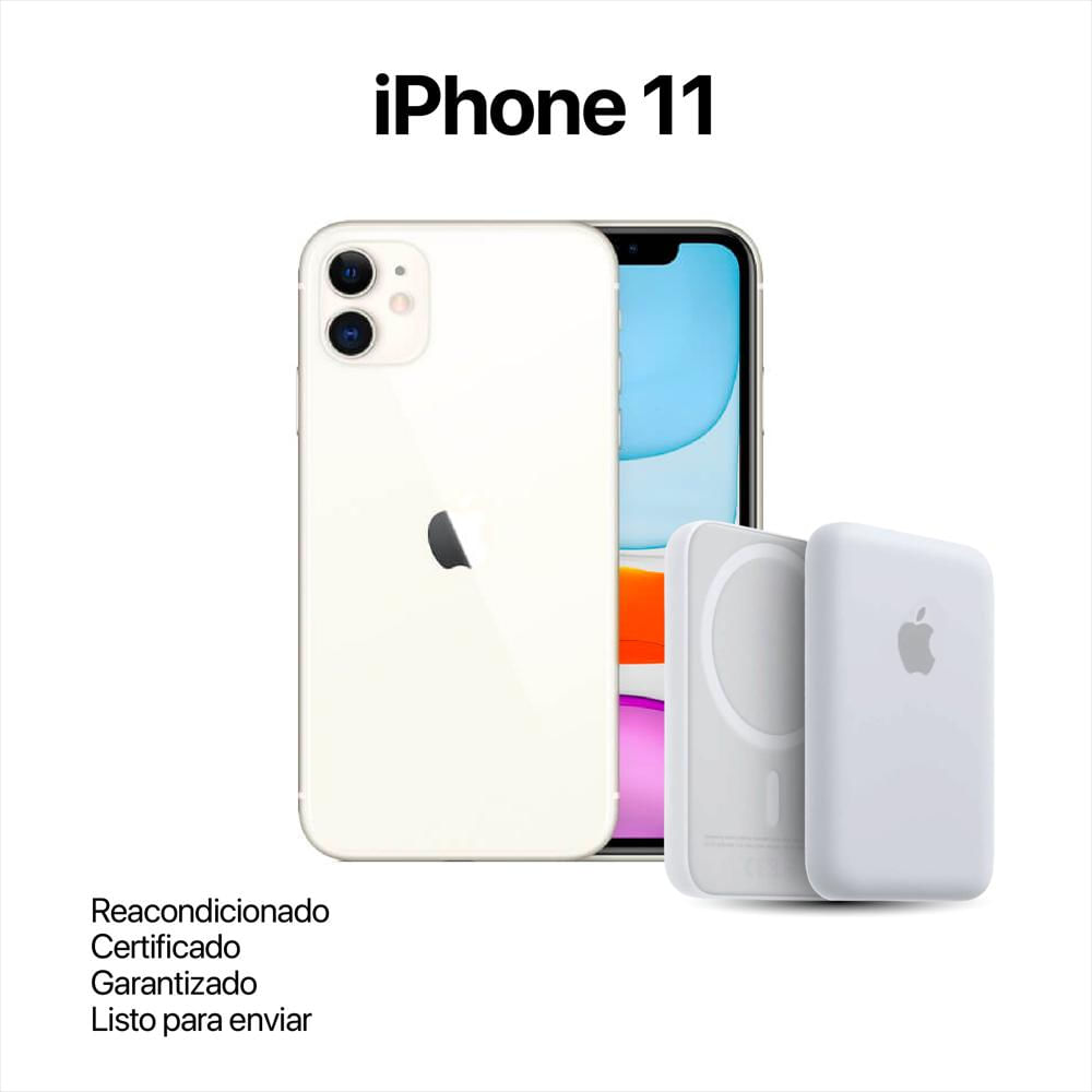 Iphone 11 256Gb Blanco Reacondicionado + Power Bank