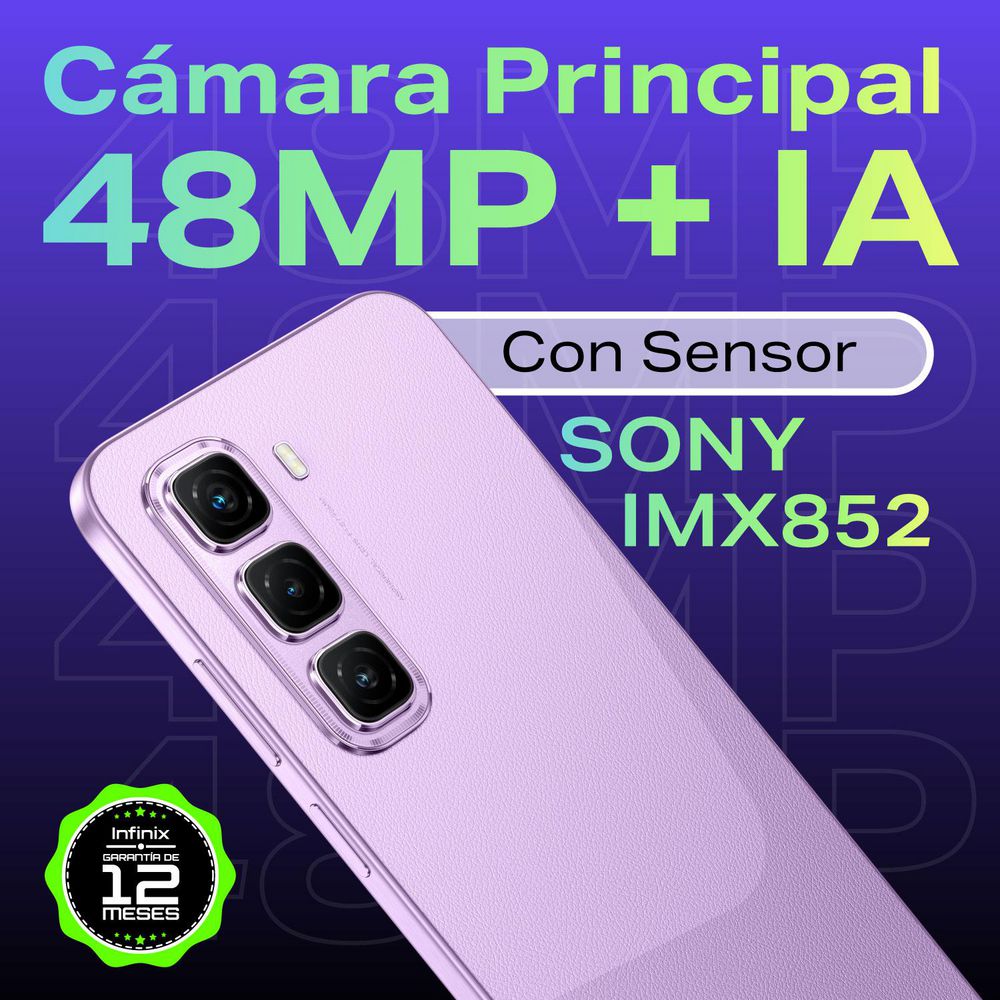 Celular INFINIX HOT 50 5G 256 GB 8 GB RAM Purpura img #3