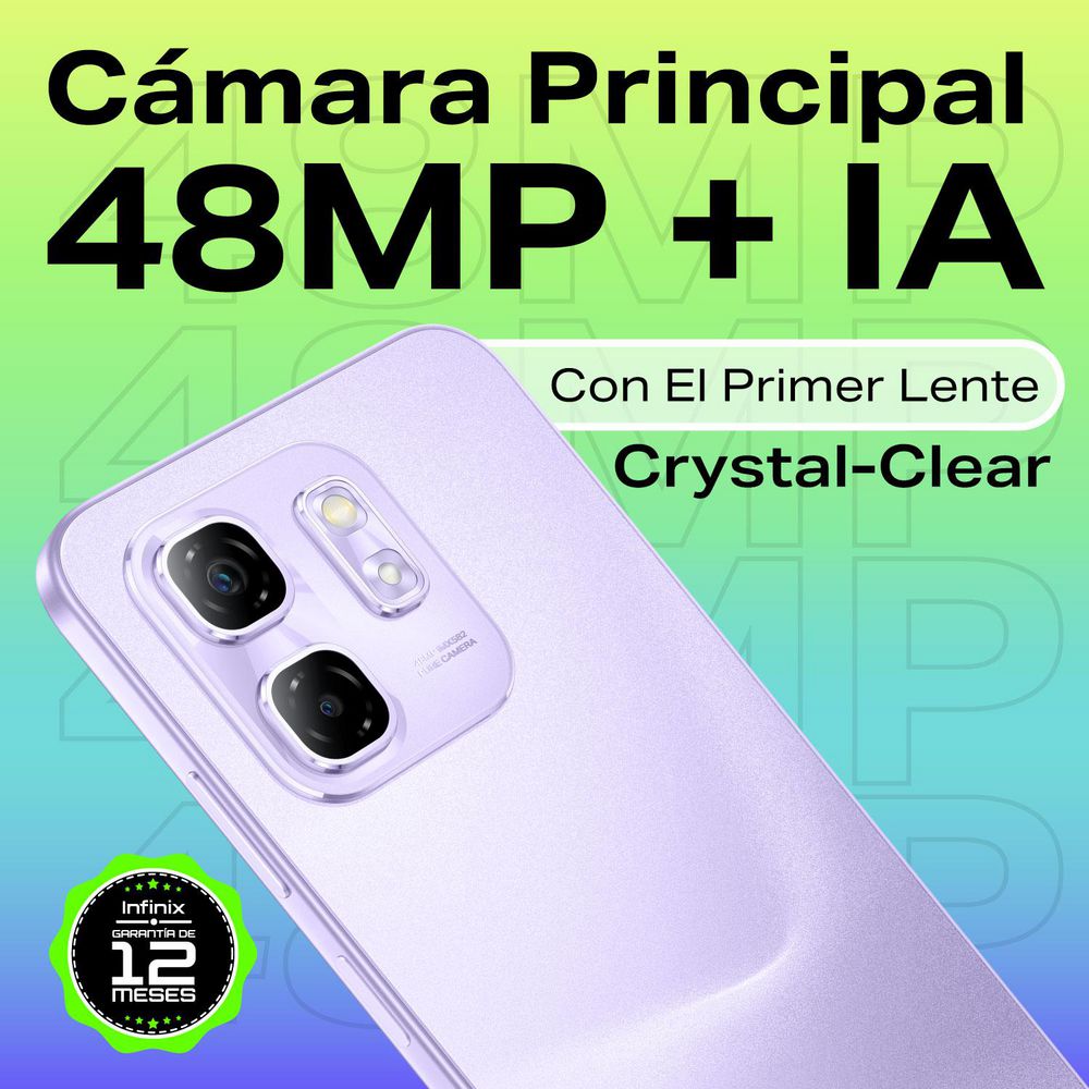 Celular INFINIX HOT 50i 256 GB 4 GB RAM Purpura img #3