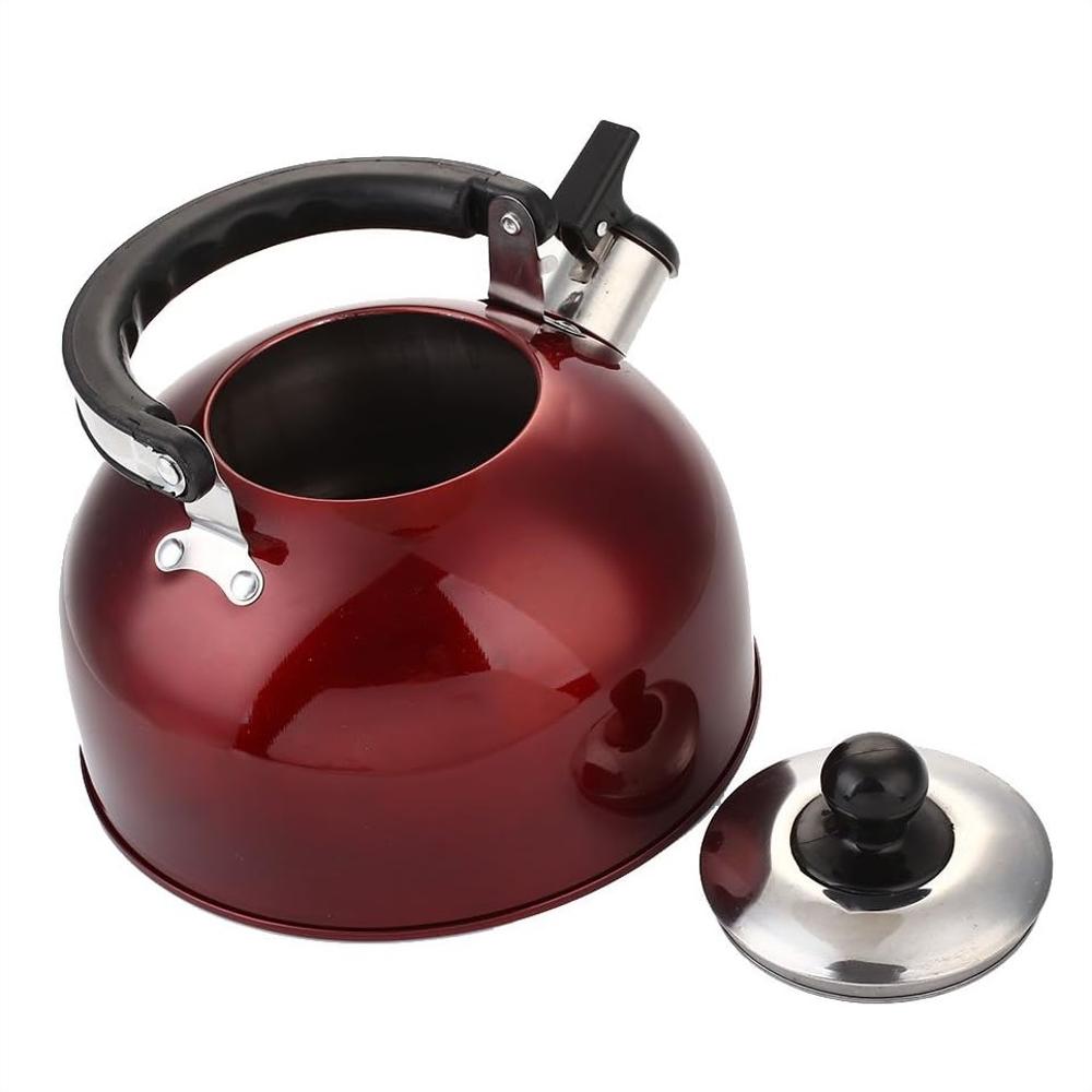 Tetera Hervidora De Agua En Acero Inoxidable De 3 Litros Roja img #2