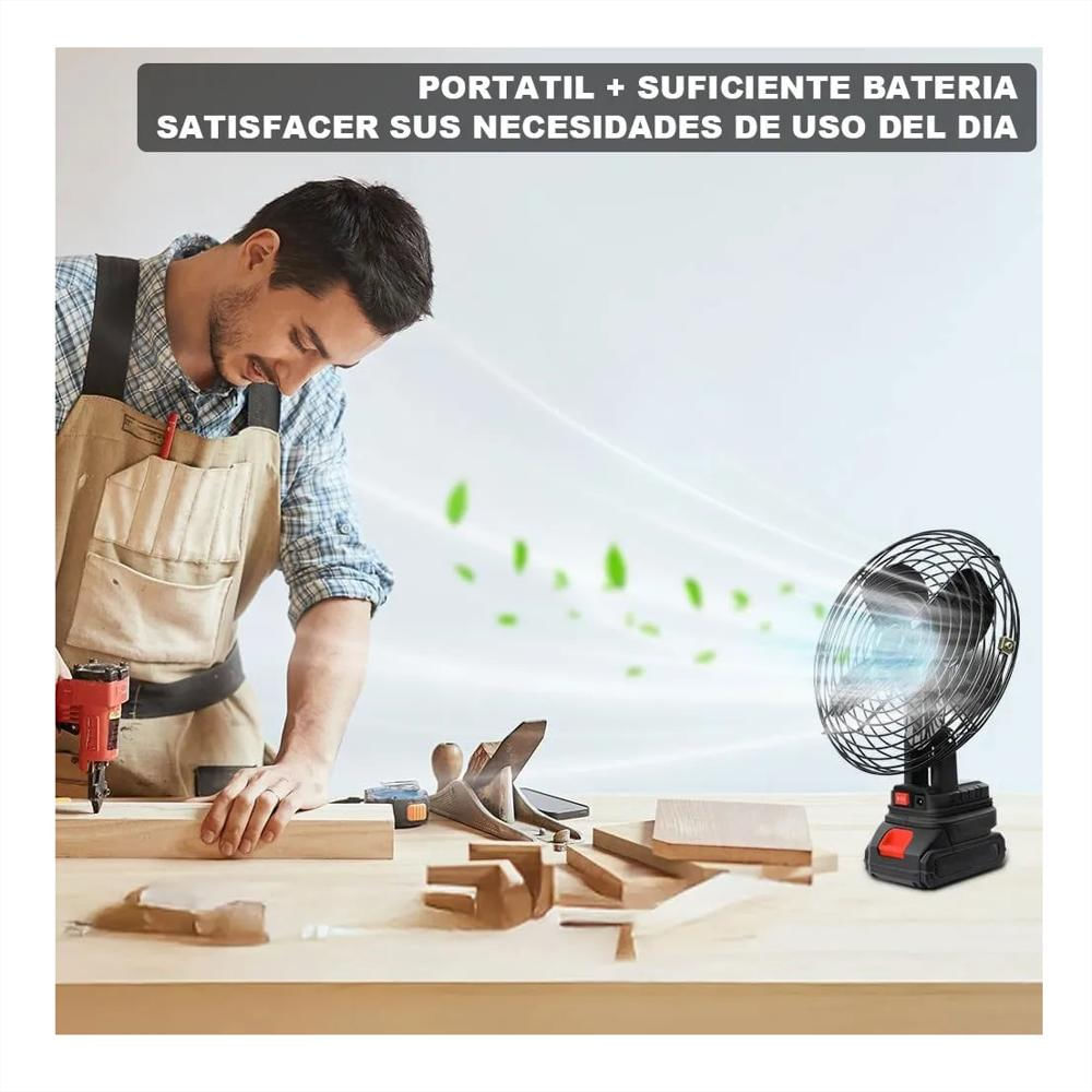 Ventilador Doble Batería Portátil Recargable 56V Inalambrico img #4