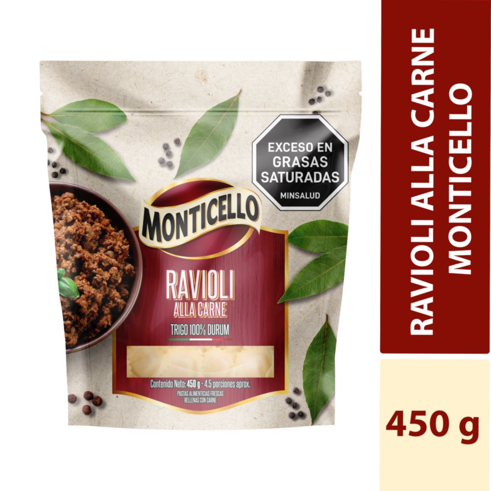 Ravioli Carne MONTICELLO 450  gr img #1