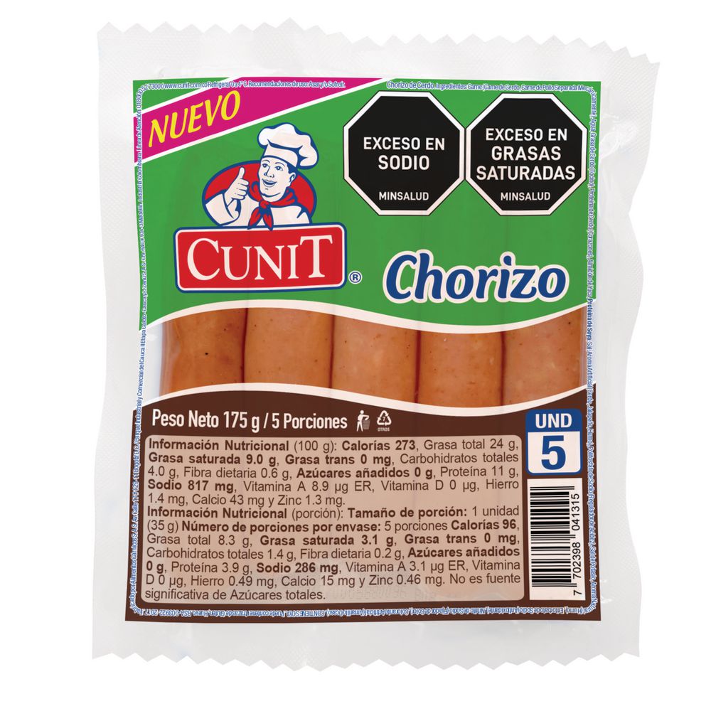 Chorizo CUNIT x5und (175  gr) img #1