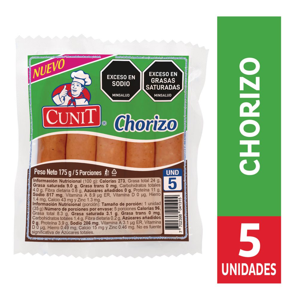 Chorizo CUNIT x5und (175  gr) img #2