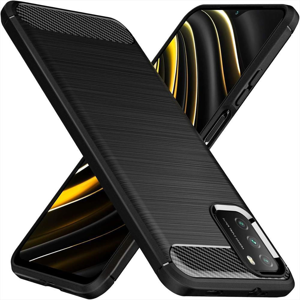 Funda Tipo Carbono Para Celular Xiaomi Poco M3 img #1