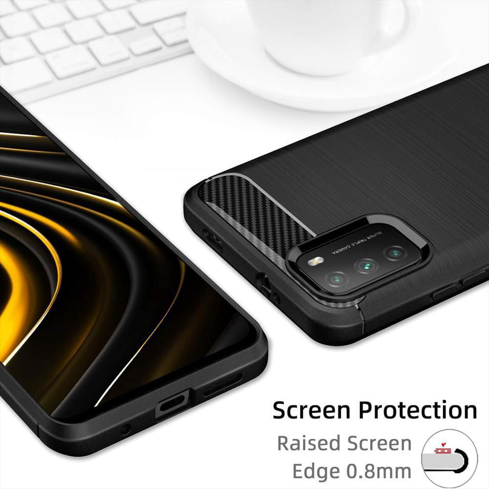 Funda Tipo Carbono Para Celular Xiaomi Poco M3 img #3