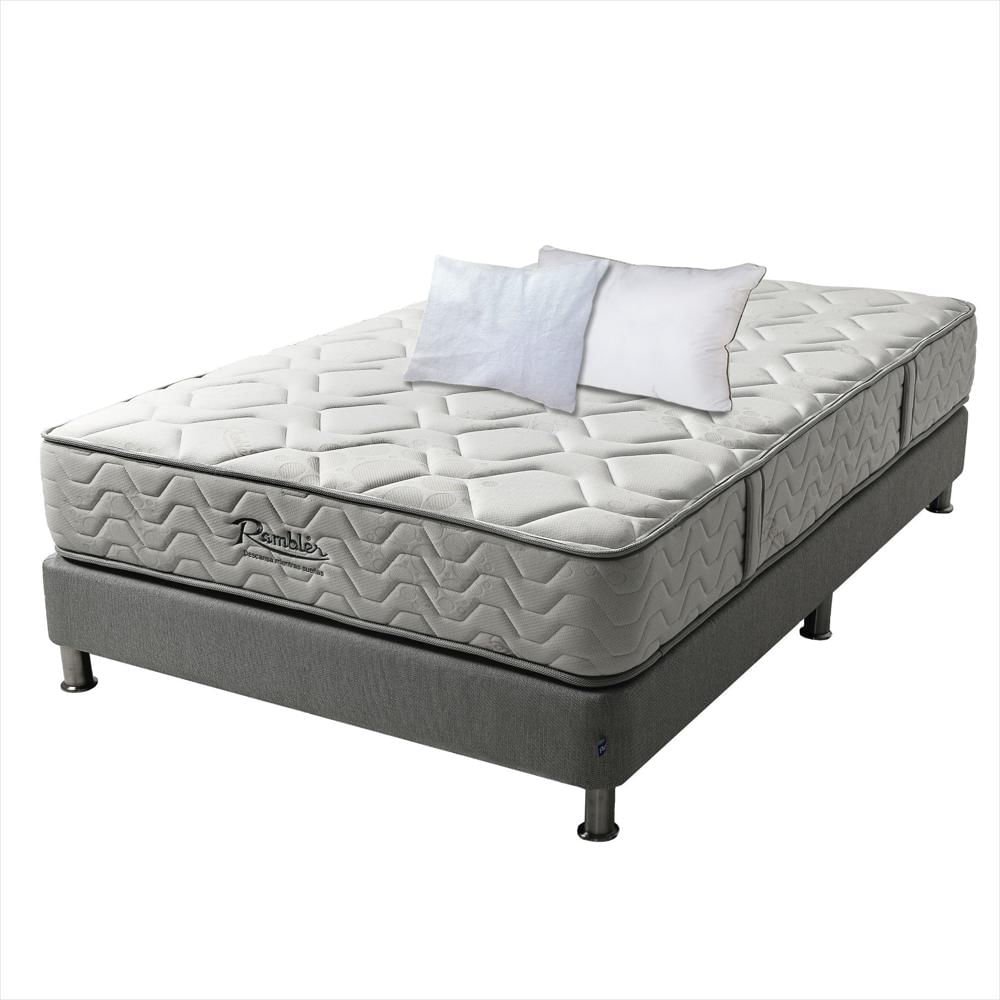 Combo R100 90X190 + Base Light + Almohada Collection + Protector De Almohada Impermeable img #1