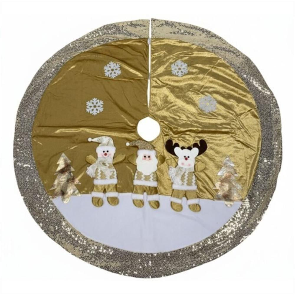 Tapete Pie De Árbol Navidad Alfombra 120Cm img #3