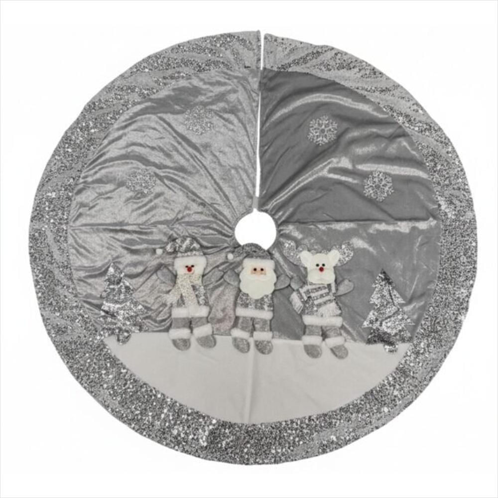 Tapete Pie De Árbol Navidad Alfombra 120Cm img #5