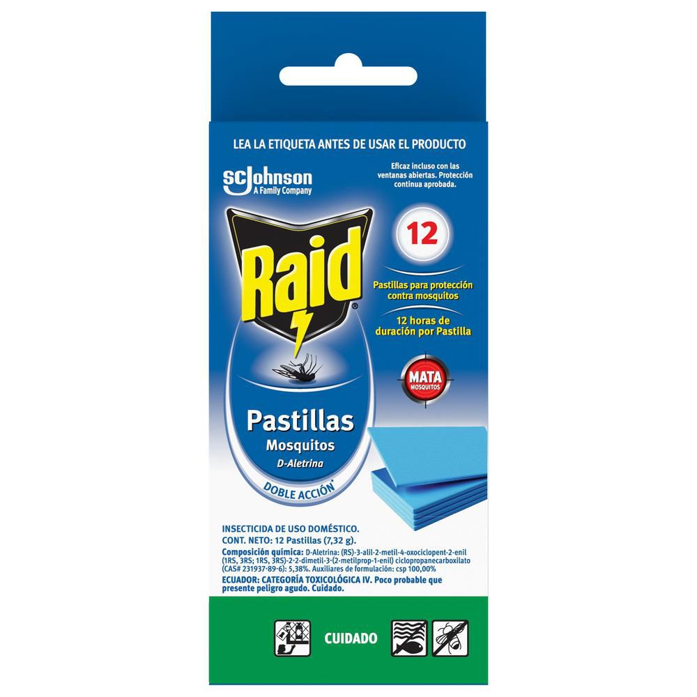 Repelente Pastilla 12 Rpto RAID 12  und