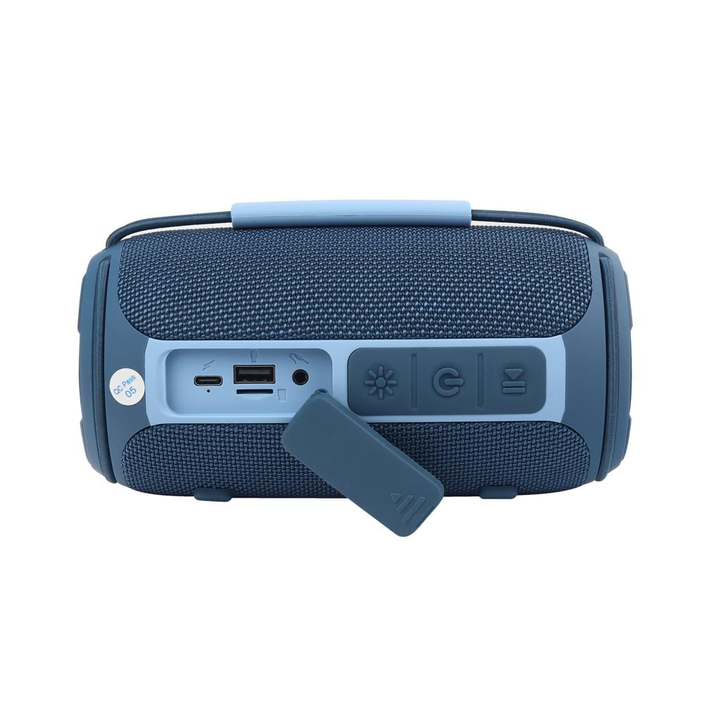 Parlante Bluetooth 16W Portátil Con Luces Led Jaltech Azul img #4