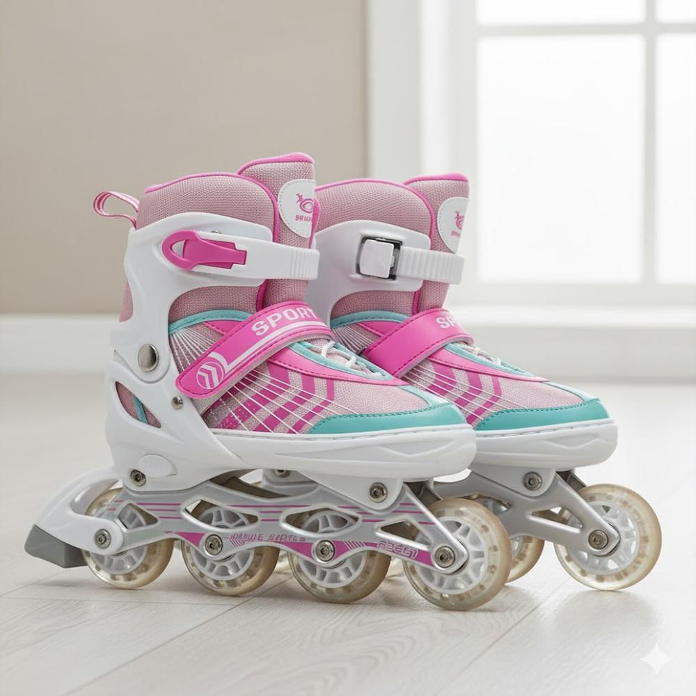 Patines En Linea Y 4 Ruedas Talla Ajustable 34 A 38 img #2