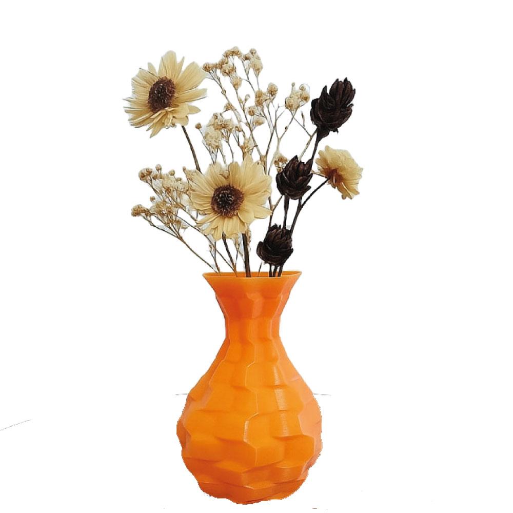 Florero Decorativo Textura Panal Impreso En 3D img #1