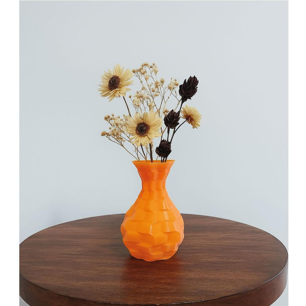 Florero Decorativo Textura Panal Impreso En 3D img #2