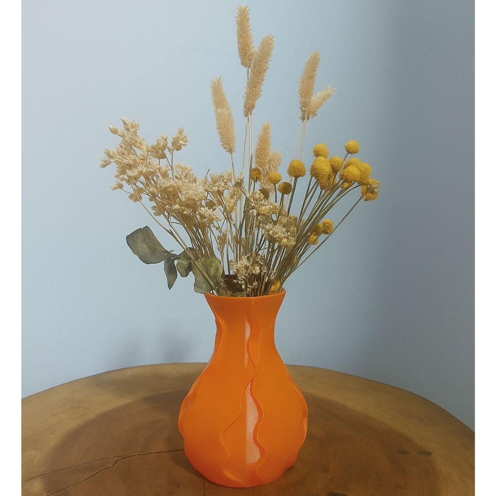 Florero Decorativo Agrietado Impreso En 3D img #2