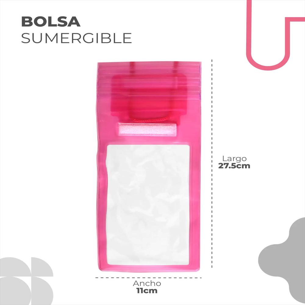 Bolsa De Agua Sumergible Rosado img #3
