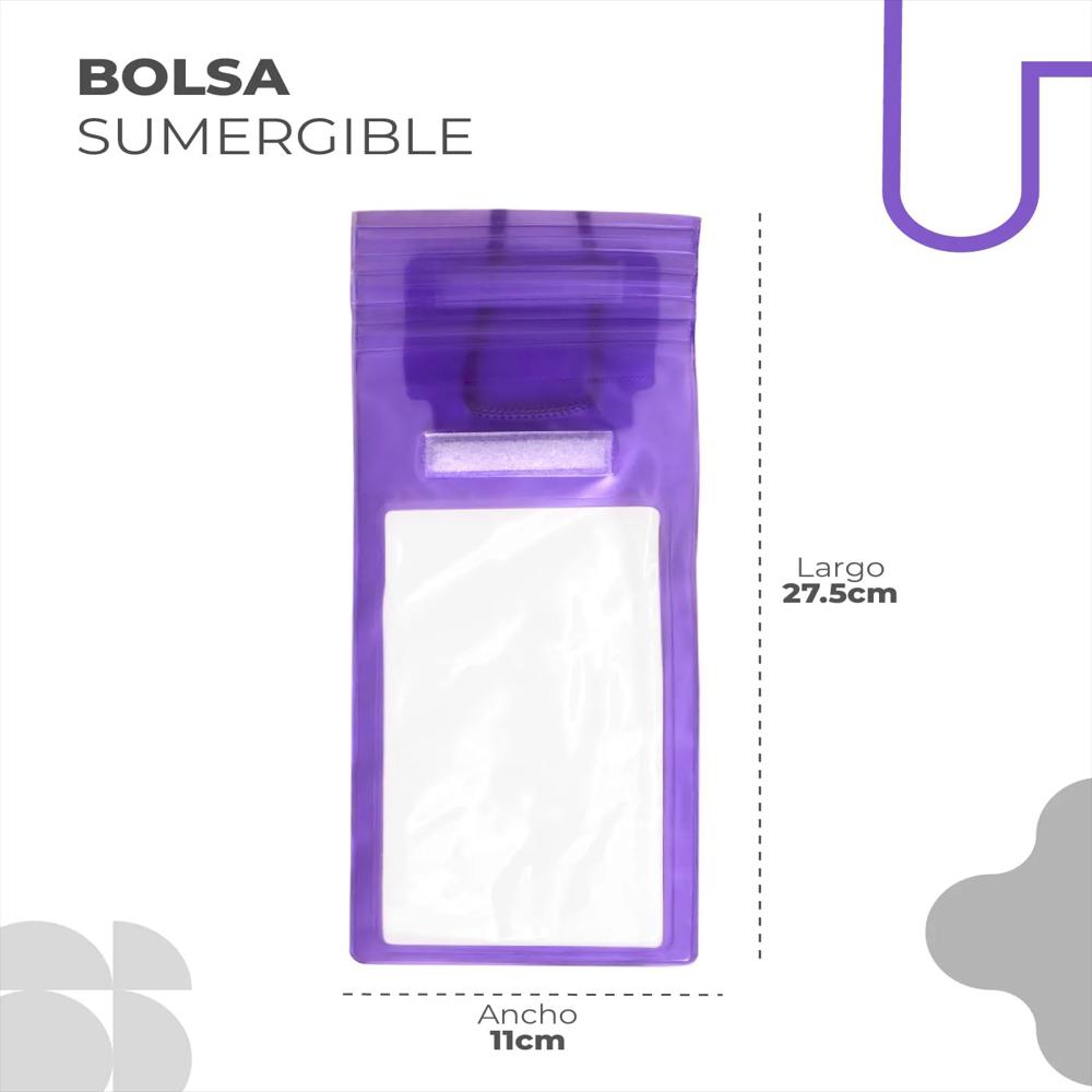 Bolsa De Agua Sumergible Morado img #1