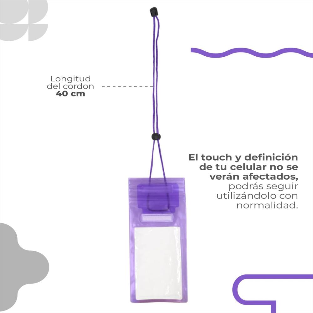 Bolsa De Agua Sumergible Morado img #3