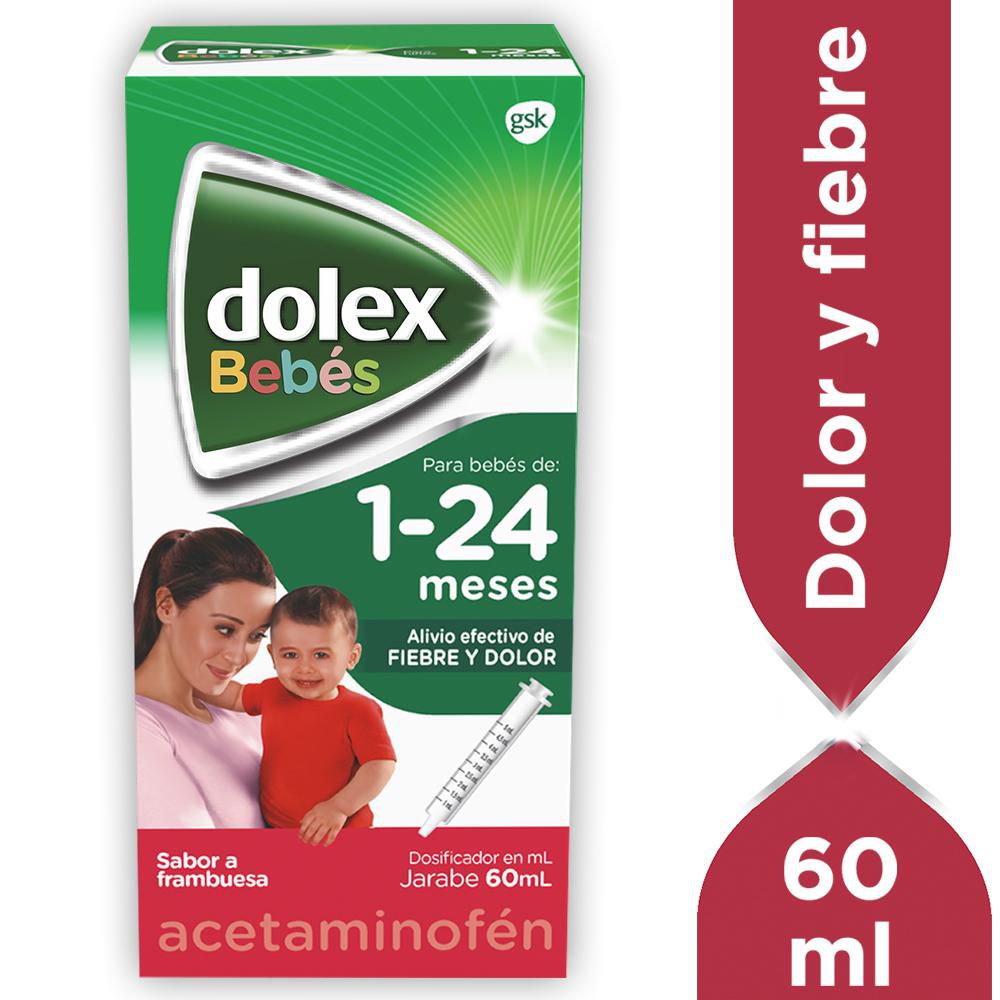 Jarabe DOLEX bebés de 1 a 24 meses frambuesa (60  ml) img #1